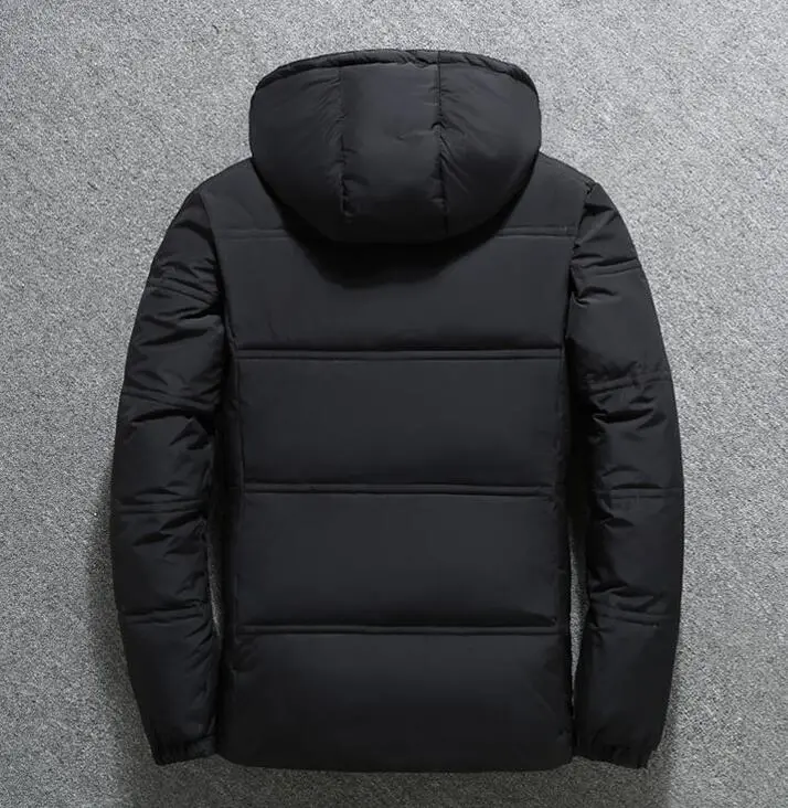 Men Winter Casual Thick Outdoor Quilted Puff Warm Padded Duck Down Jacket