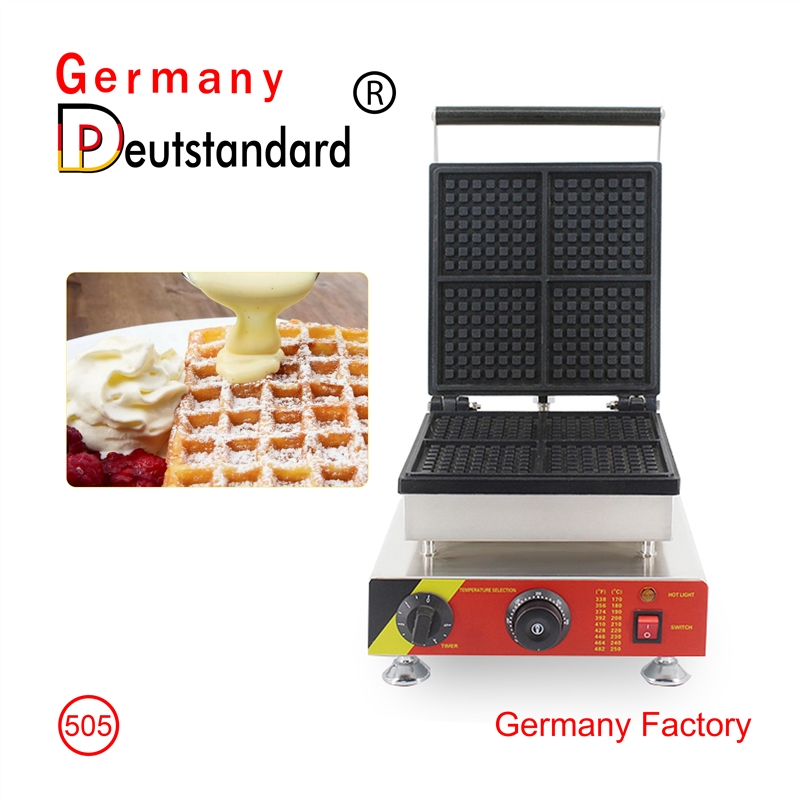 NP-505 listrik 220V pembuat wafel 4 pcs pembuat wafel persegi