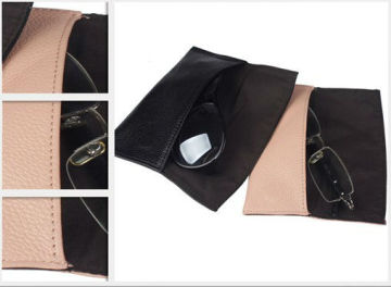 Wholesale soft leather eyeglass case