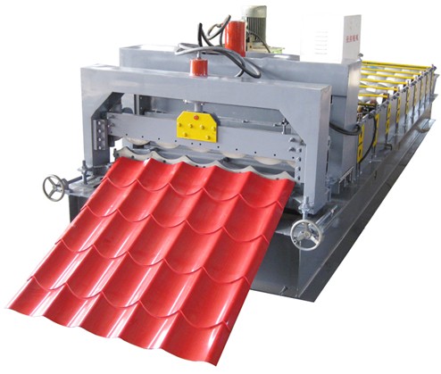 Glazed tile steel roof wall panel roll forming making machine