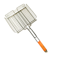 Rectangular Grilling Basket fish grill utensil barbecue tool