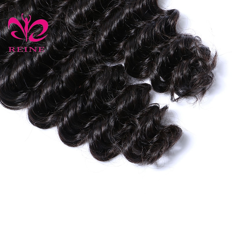 Main product natural style deep wave hair extensions 100% Cambodian human remy hair super double drawn weft hair