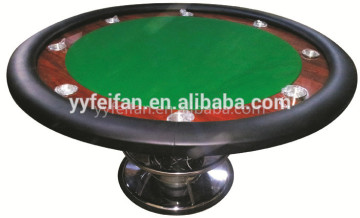 2015 popular poker table, round poker table, poker table LED light