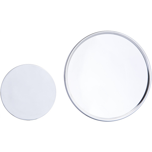 Round magnifying wall mirror