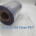 Recubierto con película de mascotas transparente de aceite de silicona