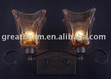 Iron Craft Blown Glass Wall Lamp D4242