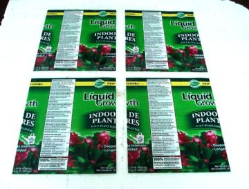 PVC shrink sleeve label for beverage bottles of packing label