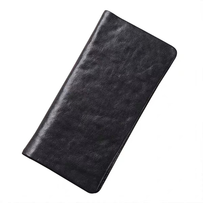 Wholesale Leather Phone Wallet for Men Women Travel Long Wallet Name Credit Card Holder Custom