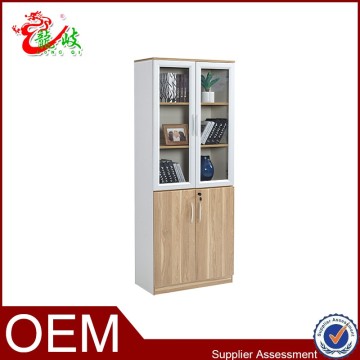2016 new filing cabinet wooden 2 glass door office credenza M1682B