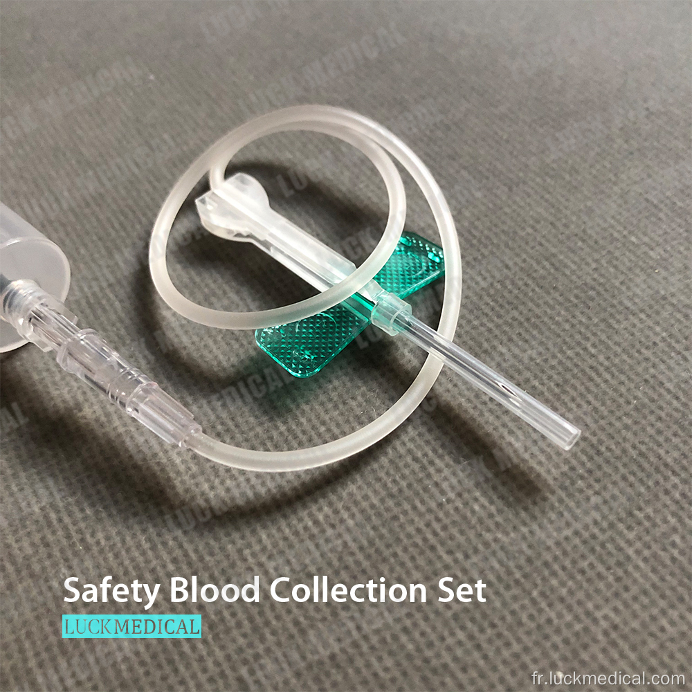 Aigne de collecte de sang de sécurité avec porte-attaches CEFDA
