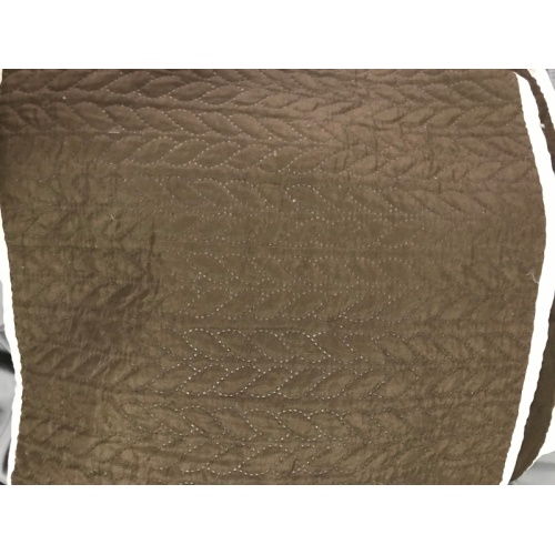 Brown Germetric Ultrasonic Microfiber Fabric