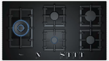 Glass Gas Hob 5 Burner Bosch UK