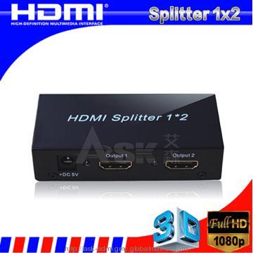 1x2 HDMI Spliter  1 input  2 output