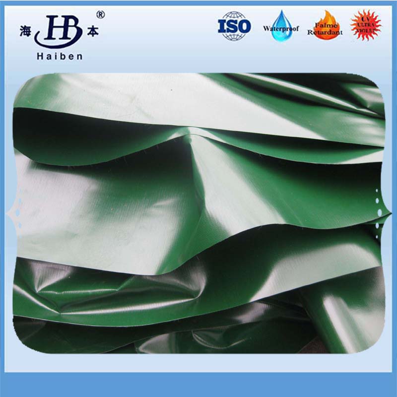 PVC laminated polyester tarpaulin canvas fabric
