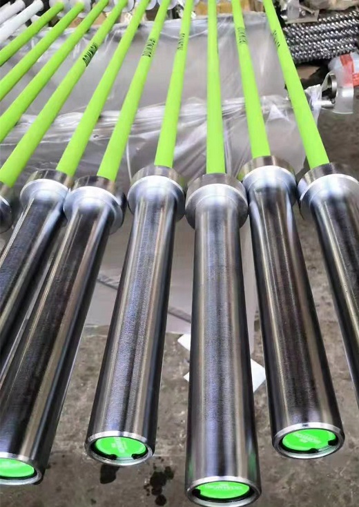 Multicolor gym barbell bar set