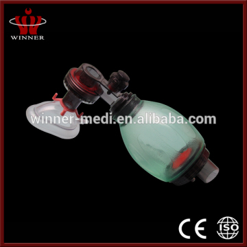 Good quality PVC ambu bag resuscitator oxygen reservoir bag