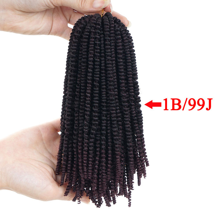 Ombre Nubian Spring Twist Hairstyles Crochet Braids Soft Synthetic Jamaican Bounce Twist Braiding Crochet Hair Extensions Bulk