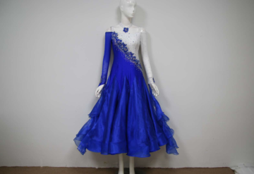 Blue ballroom dance dresses uk