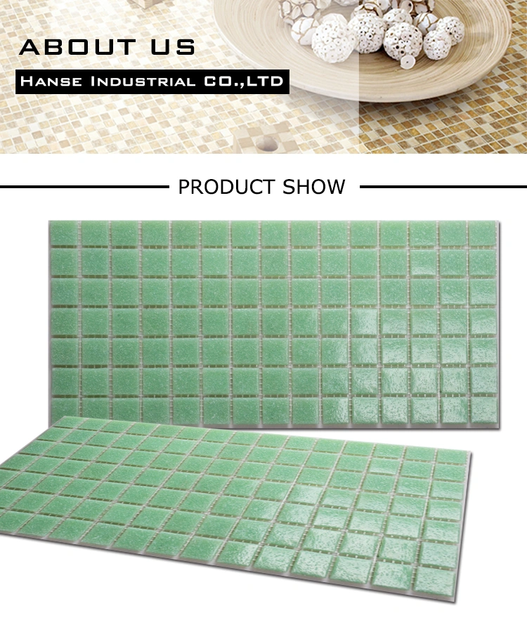 Canada Style Bathroom Decoration Ming Green Mosaic Tile