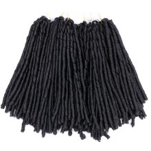 Hot sell soft dread hair piece soft dreads blond soft dread braids