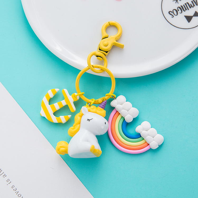 Unicorn Rainbow Keychain2