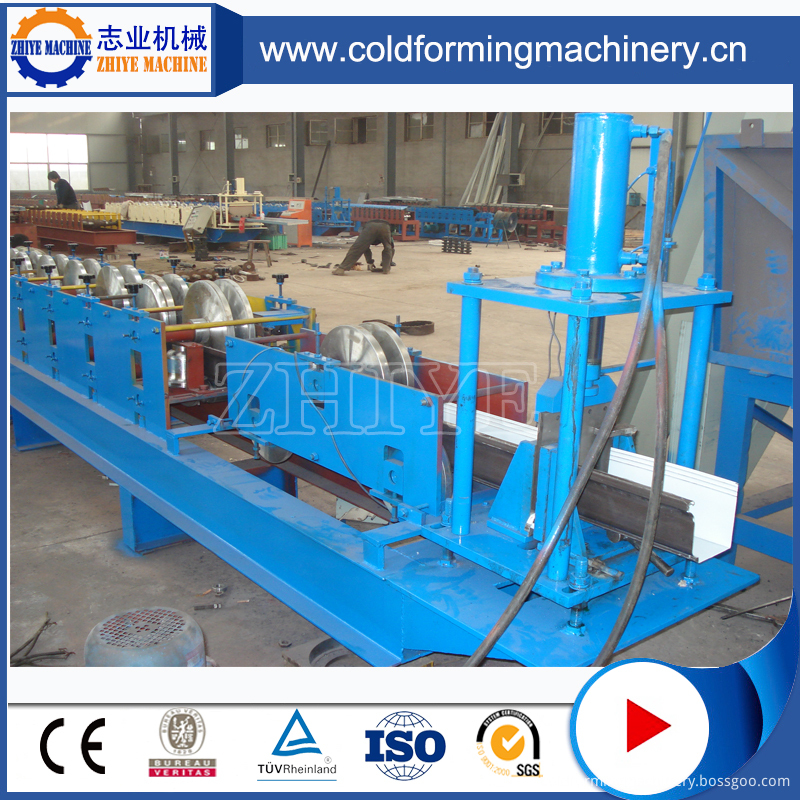 automatic half round water down gutter cold roll forming machine