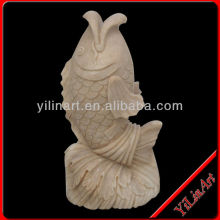 Stone Carving Of Garden Fish Statue YL-D085