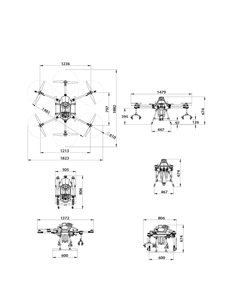 EFT 30 liter drone