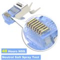 Couleur CAT6 / CAT7 RJ45 Connecteur Shield nickel-plaqué