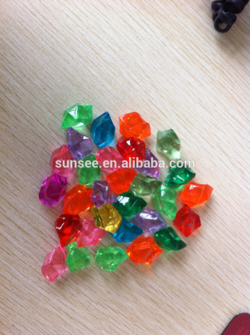 plastic colored aqurium stones, aqurium gravels, acrylic rocks for fish tanks