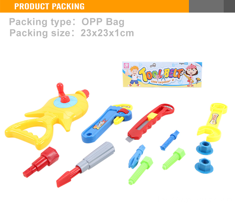 Plastic toy tool set