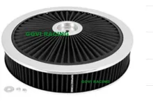 Universal 14in x 3in High Flow Black Air Filter