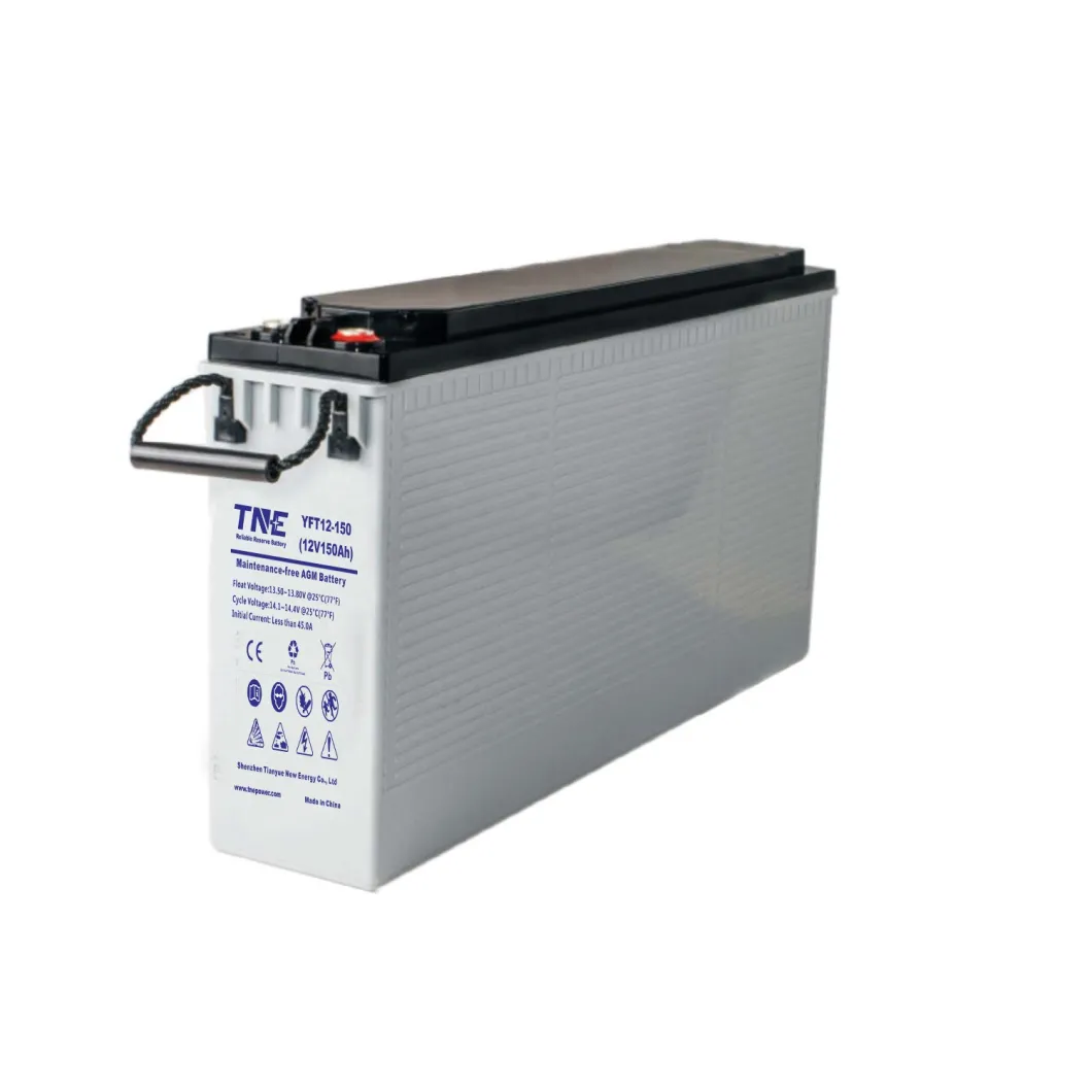 12V 150ah Deep Cycle Gel Front Terminal Storage Battery for Solar/Telecom