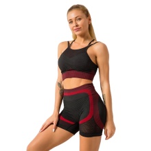 Seamless Sexy Mesh Breathable Fitness Gym Set Women
