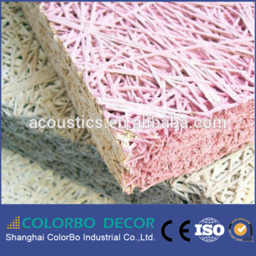 Ceiling title mineral wood wool acoustic board