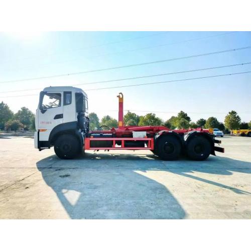 Dongfeng 6x4 hook lift hydraulic arm garbage truck