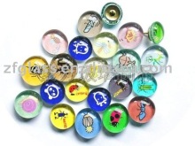 colorful glass fridge magnet