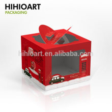 Mini cake box-London Red