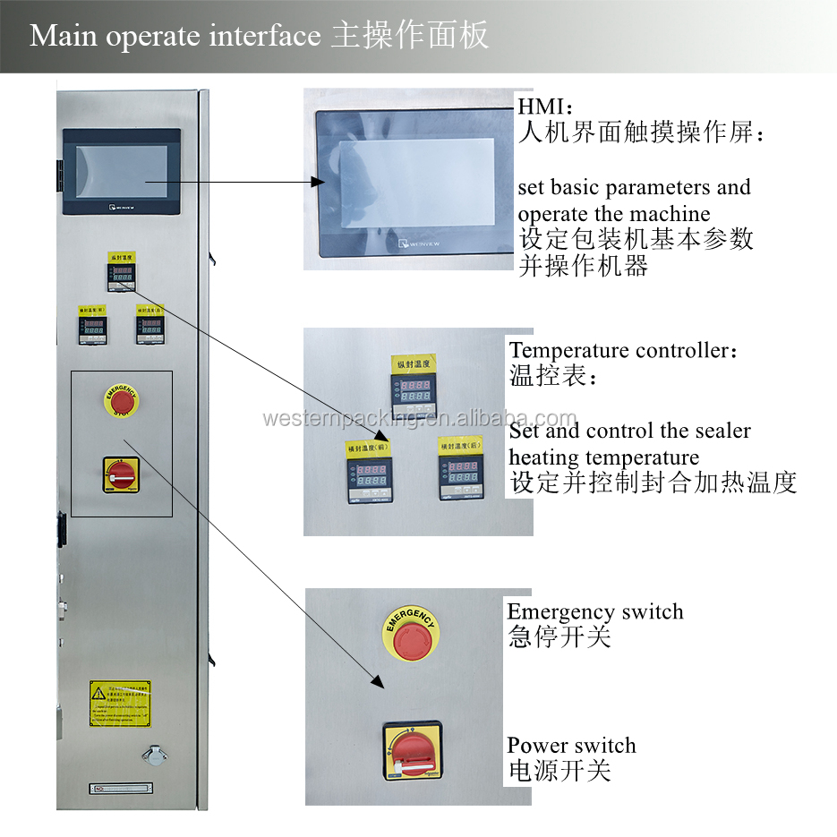 nitrogen filling snack packaging machine