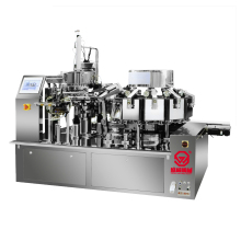 Automatic Vacuum Packing Machine for Spicy Cabbage Kimchi Pickles in Premade Bags