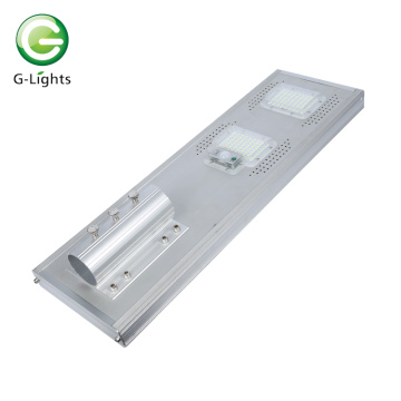 Ip65 impermeable al aire libre Bridgelux aleación de aluminio smd 50w 100w 150w todo en una farola solar led