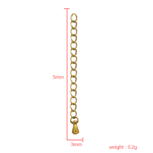Iywu Aceon Jewelry Stainless Steel Multi Color Chain DIY Making Extender