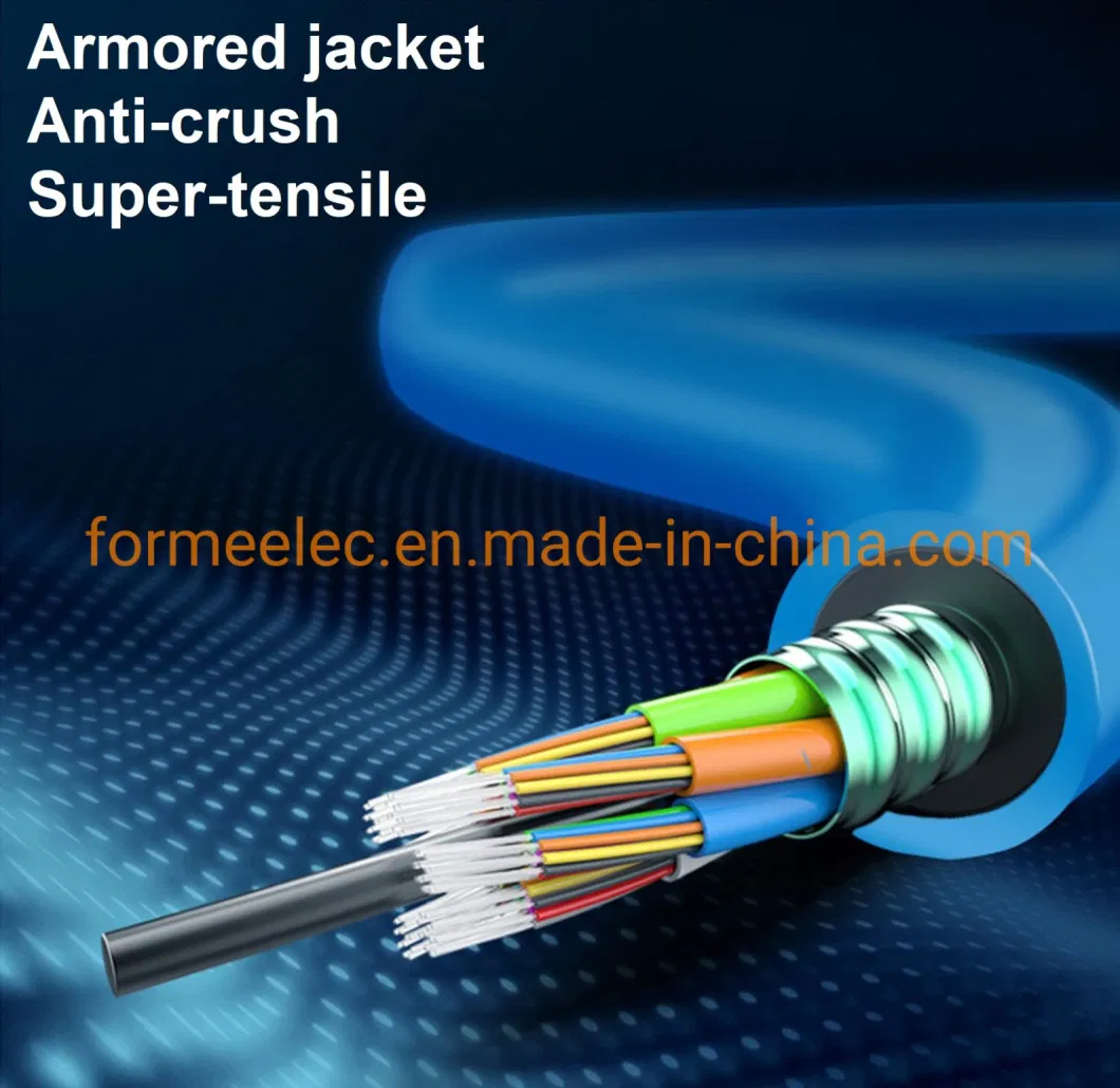 Stranded Flame Retardant Optical Cable 8 Core Mgtsv Optic Cable Fiber for Coal Mine