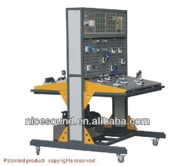 PLC-controlled hydraulic and pneumatic training equipment