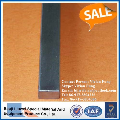 price for ASTM B348 pure titanium square bar from Liuwei