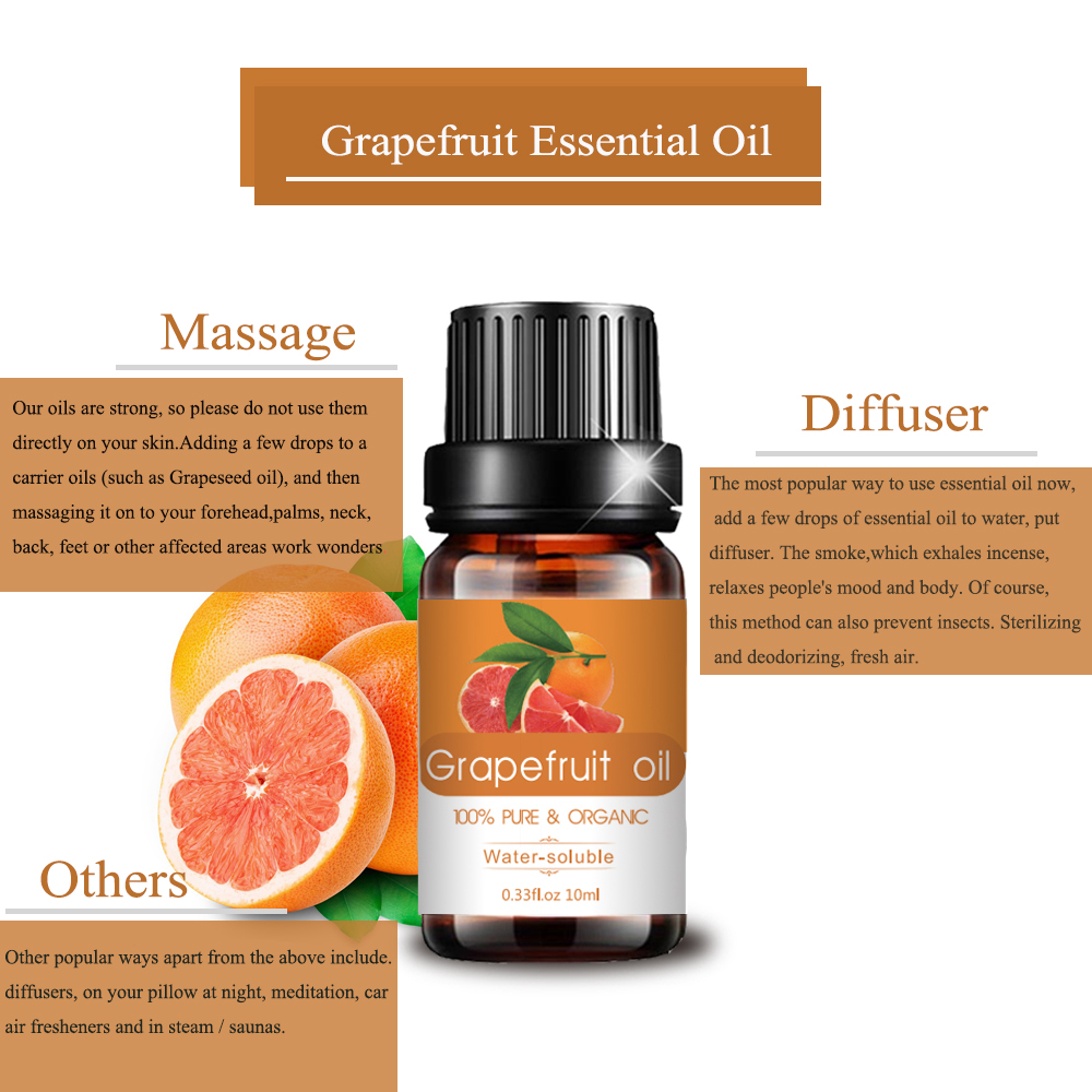 Private Label Pure Natural Grapefruit Essential Oil In Bulk