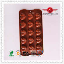 Chocolate Heart Silicone Cake Mould for Plaster