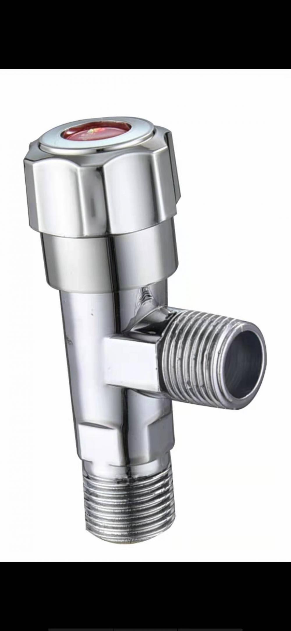 安い衛生陶器アクセサリーバスルームミキサー水プラスチッククロームメッキアングルバルブ