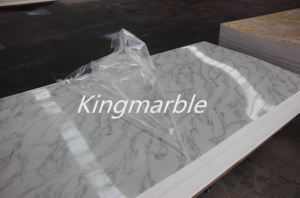 glossy uv coating Marble Texture  panle