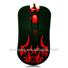 latest fashion design wired optical gaming Mouse with driver